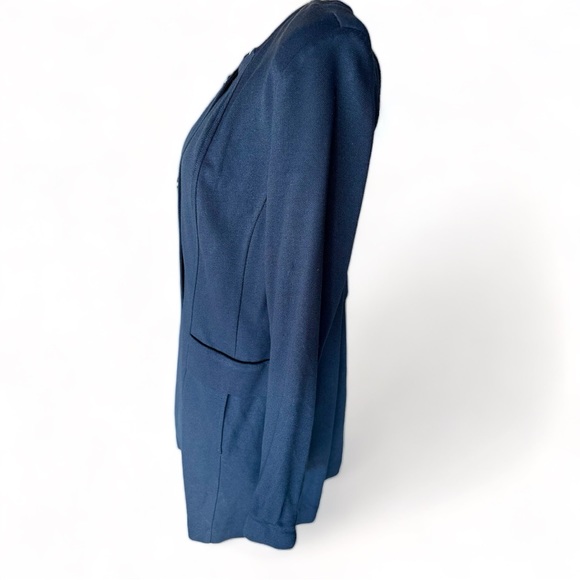 NWOT CAbi Lido Navy Blue Button Front Jacket Size Medium - Picture 4 of 9
